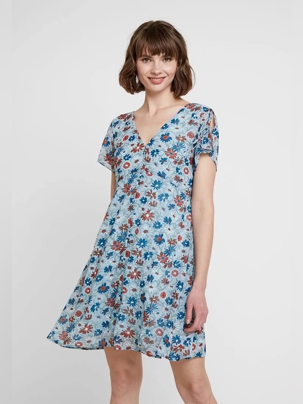 Madewell Open-Back Mini Dress in Wildflower Garden Size 12